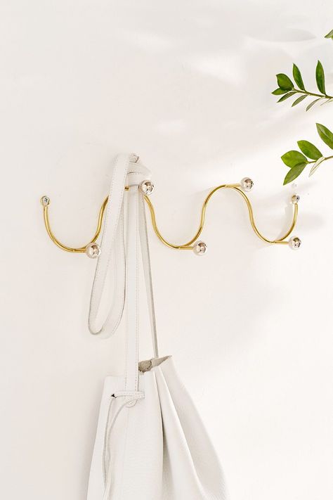 Squiggle Multi Wall Hook Hook Aesthetic, Feng Shui Apartment, Room Decor Wall Art, Room Decor Wall, Wall Storage, Wall Art For Sale, Bag Holder, Wall Hooks, Bathroom Hooks