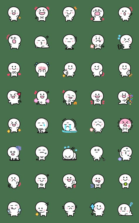 Cute Emoji Drawings Easy, Small Cute Doodles, Cute Small Drawings Doodles, Goodnote Stickers, Line Emoji, Cute Small Drawings, Emoji Drawings, Small Doodle, Cute Easy Doodles