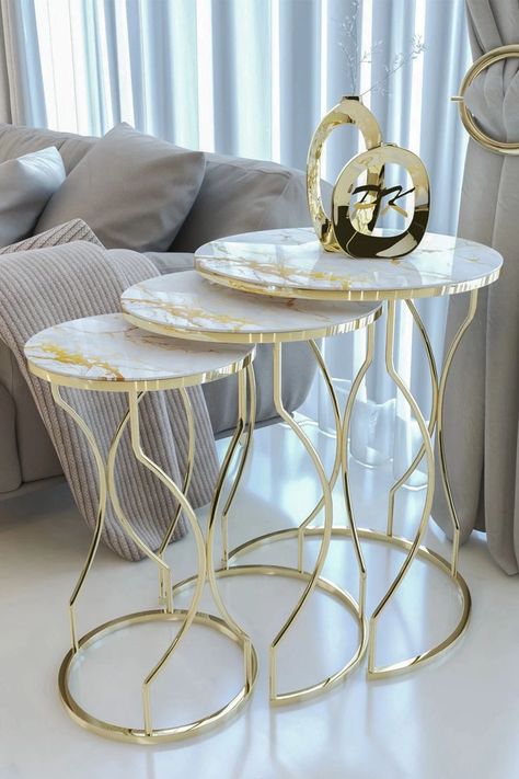 Cheap Coffee Table, Simple Nightstand, Led Wand, Nesting Table, Gold Coffee Table, Nesting Coffee Tables, Gold Legs, Pattern Glass, Glass Coffee Table