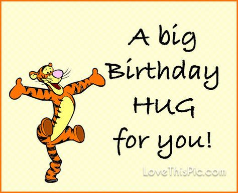 A big birthday hug                                                                                                                                                                                 More Happy Birthday Hugs Friends, Humour, Birthday Hugs Friends, Happy Birthday From All Of Us, Disney Happy Birthday Images, Disney Birthday Quotes, Disney Birthday Wishes, Happy Birthday Hugs, Cute Happy Birthday Quotes