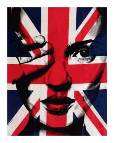 Celebrity Prints, Eclectic Art, Screenprinting, Paper Artist, Union Jack, Kate Moss, Limited Edition Prints, Printmaking, Buy Art