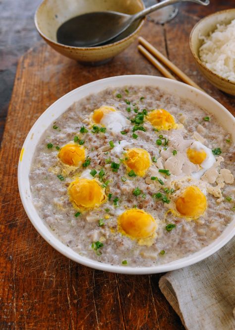 Steamed Pork Patty with Salted Duck Eggs (咸蛋蒸肉饼) - The Woks of Life Traditional Asian Dish, Steamed Pork, Wok Of Life, Woks Of Life, The Woks Of Life, Duck Eggs, Woks, Chinese Dishes, Chinese Cooking