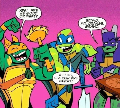 Donnie Comic, Donnie And Leo, Tmnt Brothers, Leo And Donnie, Ninja Turtles Mikey, The Ninja Turtles, Rise Tmnt, Rottmnt Leo, Turtle Tots