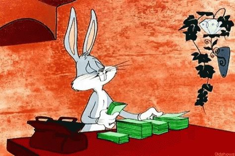 Bugs Bunny Money GIF - BugsBunny Money - Discover & Share GIFs Money Animation, Vintage Cartoons, Looney Tunes Bugs Bunny, Looney Tunes Cartoons, Cartoon Profile Pictures, Cartoon Gifs, Cartoon Memes, Memes Humor, Old Cartoons