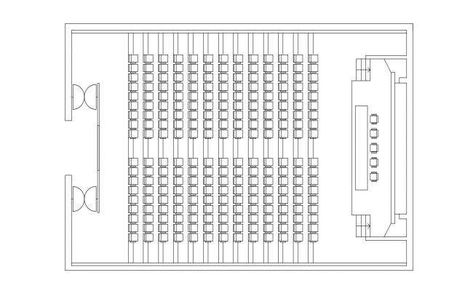 Download Auditorium Plan DWG CAD file Auditorium Plan With Dimensions, Auditorium Plan, Church Building Plans, Theatre Architecture, Hotel Room Design Plan, Hotel Design Architecture, Church Building Design, Auditorium Design, Auditorium Seating