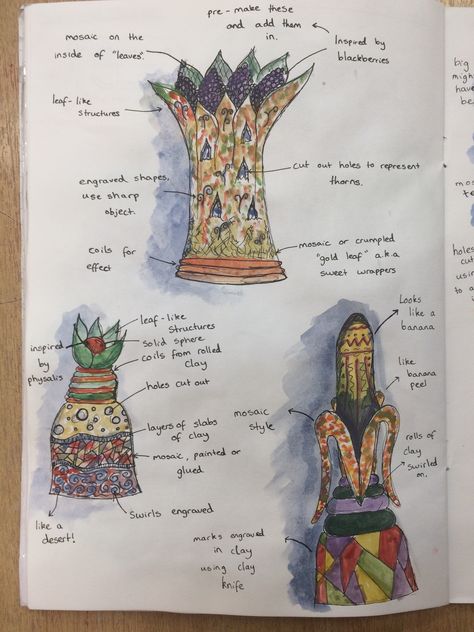 Y9 gaudi Project, planning for the clay model, St Marys Catholic High School. Gaudi Art, Artist Research Page, Summer Planning, Scratch Book, Gaudi Architecture, Leaf Structure, Catholic High School, Clay Model, Antonio Gaudí