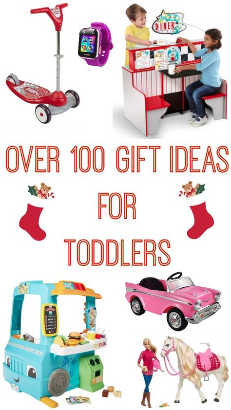 Toddler Gift Guide: Over 100 Gifts for Kids Ages 1 to 4 - Logan Can Big Christmas Gifts For Kids, Christmas Gift Ideas For Toddlers, Christmas Gifts For Toddlers, Gift Ideas For Toddlers, Toddler Gift Guide, Practical Christmas Gift, Best Toddler Gifts, Gifts For Toddlers, Best Toddler Toys