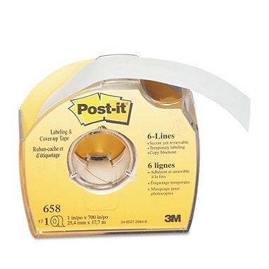 Post-it Labeling & Cover-Up Tape Liquid Paper, Correction Tapes, Dispenser Design, White Tape, Correction Tape, Remove Labels, Bond Paper, Scotch Tape, Writing Supplies