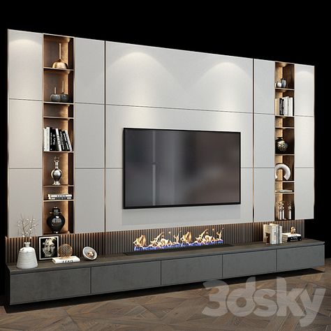 Black Luxury Bedroom, Luxury Bedroom Design Ideas, Different Furniture Styles, Luxury Tv Wall, Different Furniture, Tv Unit Interior Design, Modern Tv Wall, Tv Shelf, Tv Panel