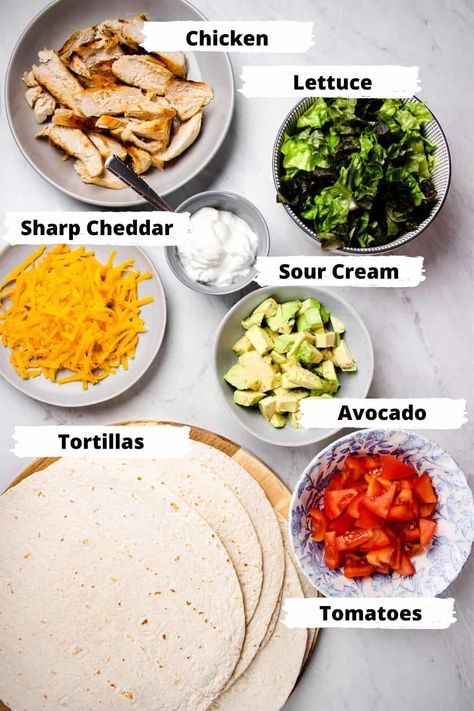 Avocado Wraps, Chicken Avocado Wrap, Avocado Wrap, Chicken Wrap Recipes, Lunch Wraps, Healthy Wraps, Healthy Food Facts, Chicken Avocado, Lost 100 Pounds