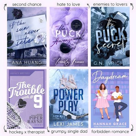 The Puck Secret, Pucking Around Book, Sport Romance, Sports Romance Books, Books Tbr, Hannah Grace, Purple Books, Book Reading Journal, Fake Relationship