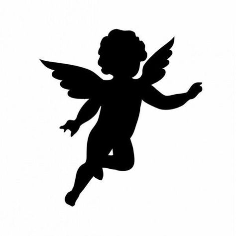 Angel Silhouette, Fairy Silhouette, Christmas Window Display, Silhouette Christmas, Silhouette Stencil, Silhouette Portrait, Scroll Saw Patterns, Fairy Angel, Silhouette Art