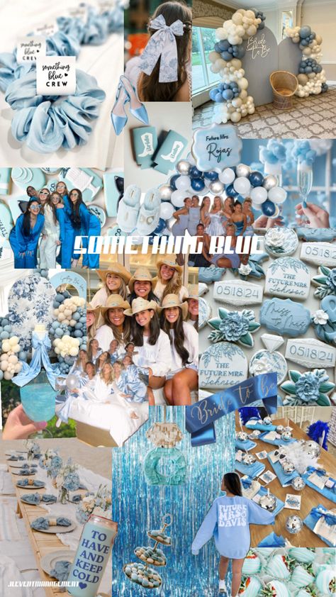 #somethingblue #blue #borrowed #somethingborrowed #somethingbluesomethingborrowed #blueoutfit #bluedress Hens Night Theme, Hens Party Themes, Hen Weekend, Brides Babes, Bridal Bachelorette Party, Bachelorette Themes, Something Borrowed, Hens Night, Blue Crew