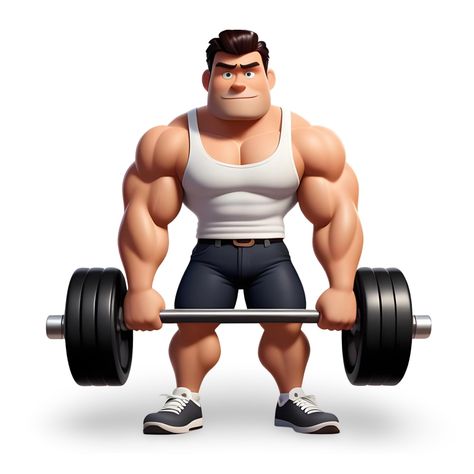 Bodybuilding Cartoon, Muscle Man Cartoon, Bodybuilder Cartoon, Beard Drawing, Muscle Building Foods, Man Cartoon, Muscle Man, Muscle Power, Bodybuilders Men