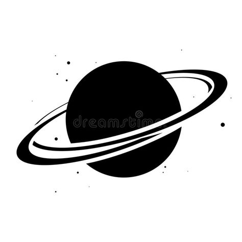 Planet With Rings Drawing, Saturnus Art, Saturn Vector, Saturn Illustration, Saturn Icon, Saturn Drawing, Business Mural, November Tattoo, Filler Tattoo Designs