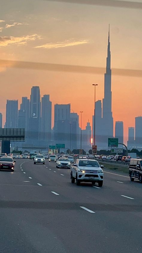 Sunset In Dubai, Dubai Sunset, Aesthetic Views, Dubai Aesthetic, Dubai City, City Aesthetic, Nature Beauty, In Dubai, Dubai