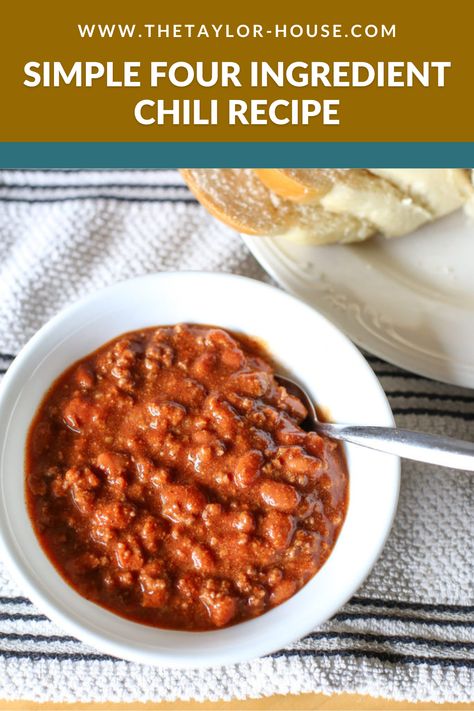 Chili Recipe Without Tomatoes, 5 Ingredient Chili Recipe, Rotel Chili Recipe, Chili Recipe No Tomatoes, Mild Chili Recipe, Chili Recipe From Scratch, Easy Chili Recipe Crockpot, Easy Family Dinner Recipes, Quick Meal Ideas