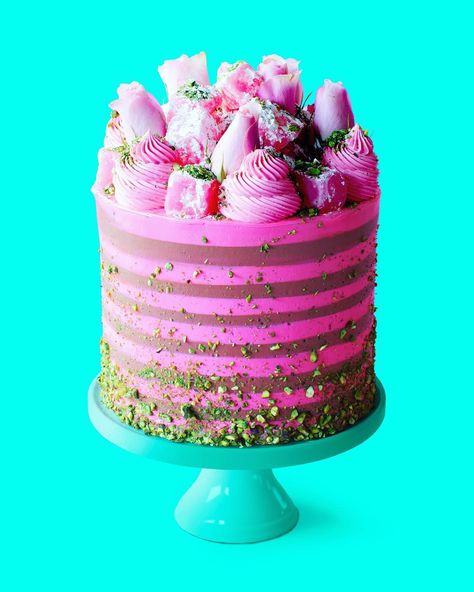 Nick Makrides on Instagram: “🇹🇷 Guess” Turkish Delight Cake, Homemade Birthday Cake Ideas, Homemade Birthday Cake, Rose Flavored, Homemade Birthday Cakes, Torte Cupcake, Homemade Birthday, Rainbow Food, Crazy Cakes