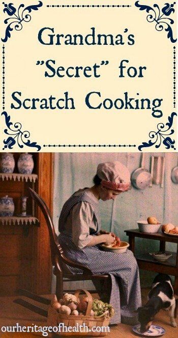 Grandma's "secret" for scratch cooking | ourheritageofhealth.com Essen, Wallpaper Food, Scratch Cooking, Grandma Cooking, Cooking Book, Cooking Club, Vintage Cooking, Grandmas Recipes, Cooking Guide