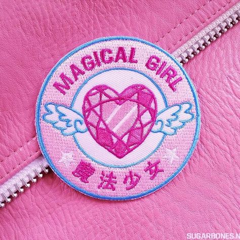 MAGICAL GIRL COLLECTION NOW LIVE  link in bio!  Thank you so much to everyone who has purchased something!!! I woke up to find 5 products completely SOLD OUT!! I restocked them (since I can easily cut more stickers & make more buttons) and immediately ordered more patches, so the FIGHTING EVIL & WINNING LOVE patches are not back for sale on my shop!  Oh and one more thing- storenvy's email server seems to be down. A lot of you have been asking me why you aren't getting a confir... Magical Girl Aesthetic, Girl Patches, Cute Patches, Star Butterfly, Girl Gang, Cute Pins, Embroidery Patches, Visual Kei, Button Pins