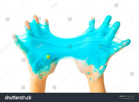 Child hands with sticky slime on white background #Ad , #Aff, #sticky#hands#Child#background