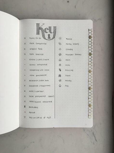 Legend Bullet Journal Index Key Bullet Journal Legend, Key Bullet Journal, Bullet Journal Index Page, Bullet Journal Index, New Bullet Journal, Weekly Log, Bullet Journal Minimalist, Bullet Journal Page, Bullet Journal 2020