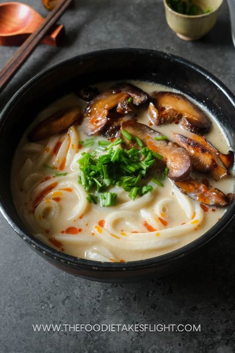 Miso Udon Soup, Tokyo Revengers Group, Being Happy Again, Teriyaki Mushrooms, Miso Udon, Ramen Rice, Udon Soup, Udon Noodle Soup, Udon Noodle