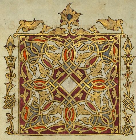 Celtic Manuscript Illuminated, Medieval Manuscript Illustration, Indian Manuscript, Celtic Illumination, Celtic Manuscripts, Illustrated Manuscript, Medieval Books, Illumination Art, Book Of Kells