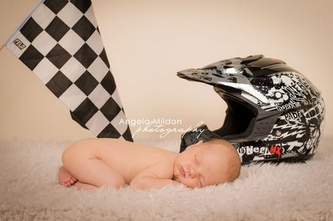 Baby Boy Newborn Pictures Ideas, Newborn Pictures Ideas, Boy Newborn Pictures, Baby Car Seats Newborn, Motocross Photography, Motocross Baby, Biker Baby, Baby Boy Newborn Pictures, Baby Boy Newborn Photography