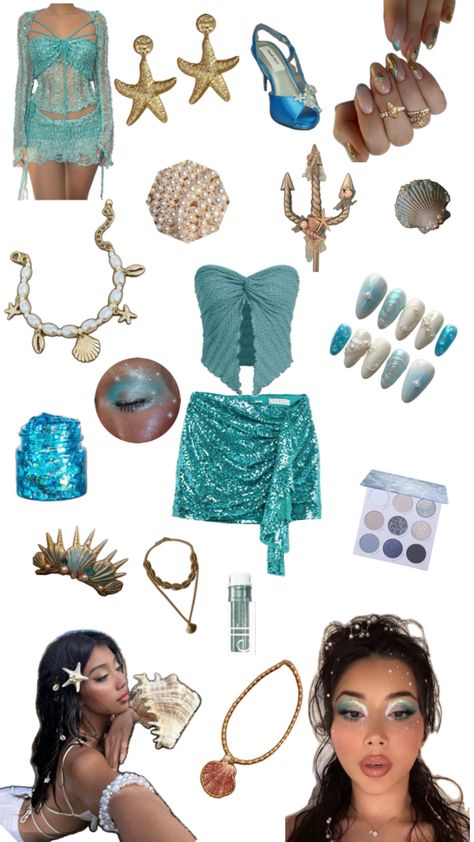 Mermaid Outfit, 14th Birthday, Mermaid Costume, Inspo Board, Sirens, Halloween Outfits, Halloween Costumes, Mermaid, Cute Outfits