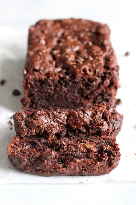 Chocolate Zucchini Banana Bread, Cacao Powder Recipe, Banana Bread French Toast, Zucchini Banana, Cacao Recipes, Zucchini Banana Bread, Zucchini Brownies, Healthy Zucchini, Cake Vegan