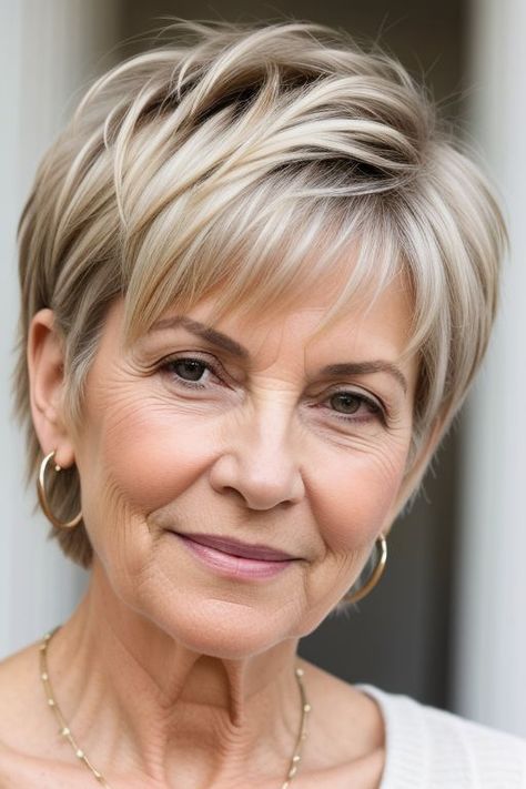 17+ Trending Hairstyles Woman Over 60 in 2025 9 Hair Styles Unique, Short Stacked Hair, Hairstyles For Seniors, Best Short Hairstyles, Stacked Hair, Hairstyles For Women Over 60, Short Hair Trends, Mom Hairstyles, Short Hair Over 60