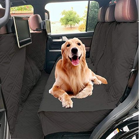 Formosa Covers Deluxe Quilted and Padded Dog Car Back Seat Cover with Non-Slip Back Best for Car Truck and SUV - Travel With Your Pet Mess Free - Universal Fit 56"x94", Black ** Details can be found by clicking on the image. (This is an affiliate link) Hammock Cover, Dog Hammock, Truck Seat Covers, Dog Seat Covers, Large Suv, Dog Car Seat, Dog Seat, Car Back Seat, Dog Car Seat Cover