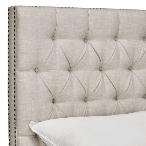 Add a luxurious focal point to the most important room in your home. Chesterfield Headboard, Chesterfield Bed, Bed With Footboard, Tufted Platform Bed, Button Tufted Headboard, Classic Bed, Upholstered Panel Bed, Padded Headboard, Upholstered Panels