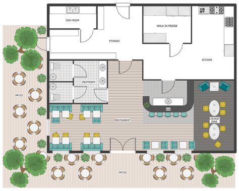 Floor Planner - Restaurant Outdoor Area, Patio Plan Outdoor Cafeteria, Cafe Floor Plan, Patio Plan, Restaurant Floor Plan, Restaurant Layout, Restaurant Outdoor, Restaurant Plan, Cafe And Restaurant, Floor Planner