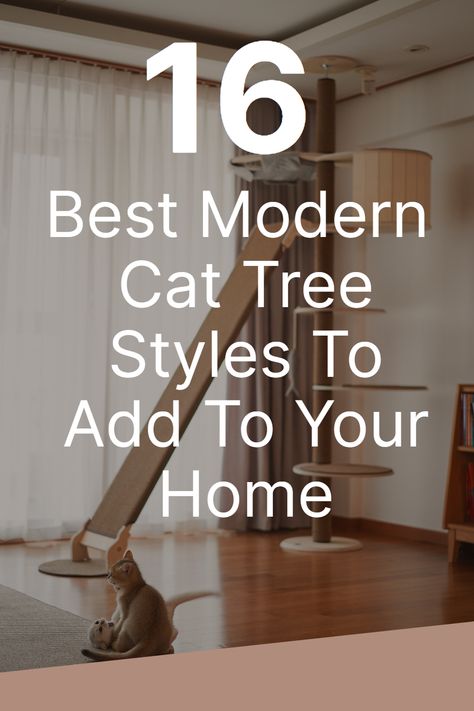 Upgrade your cat's playtime and lounging with the best modern cat tree. Check out our top picks for functional and stylish designs. 🐾🌳 #catlovers #modernpets #catfurniture #catlife #catdecor #thepetstaff Stylish Cat Tree Modern, Dog Cat Tree, Best Cat Trees For Large Cats, Stylish Cat Tree, How To Make A Cat Tree, Cat Tower Aesthetic, Diy Cat Tower Easy Cheap, Cat Home Ideas Indoor, Cat Tower Ideas