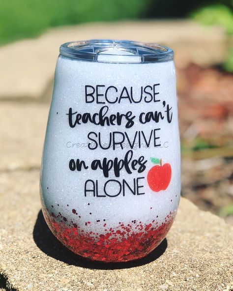 Christmas Teacher Tumblers, Teacher Wine Tumbler, Boss Tumbler Ideas, Wine Glass Tumbler, Sublimation Wine Tumbler Ideas, Epoxy Wine Tumbler Ideas, Wine Tumblers With Vinyl Ideas, Teacher Tumbler Ideas, Wine Glasses For Teachers