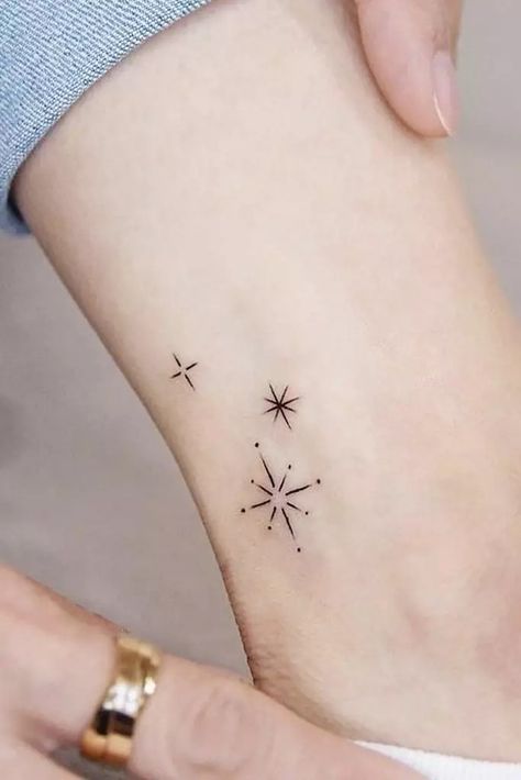 Ankle Star Tattoos For Women, Love Finger Tattoo, Shine Tattoo, North Star Tattoos, Corpse Bride Tattoo, Tattoo Symbolism, Promise Tattoo, Stars Tattoo, Self Love Tattoo