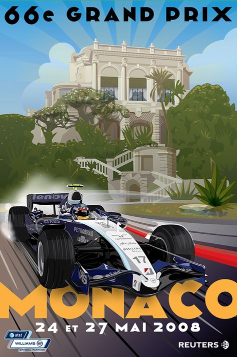 Monaco Grand Prix Posters, Auto Racing Posters, Monaco F1, Vintage Racing Poster, Grand Prix Posters, Monaco Gp, Formula 1 Racing, Grand Prix Racing, F1 Poster