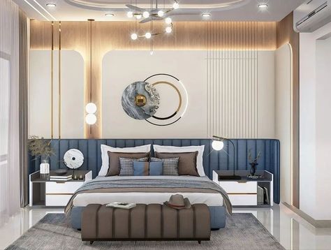 Home Decorations Ideas, Bed Back Design, Modern Bedroom Ideas, Cozy Bedroom Ideas, Unique Bedroom Design, Bedroom Interior Design Luxury, Bedroom Cozy, Boy Bedroom Design, Bedroom Door Design