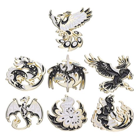 Dragon Eagle Enamel Pins Kawaii Pterosauria Brooches Wild Animal Lapen Pin Metal Dinosaur Badge Backpack Decor Jewelry Gifts - AliExpress Metal Dinosaur, Dragon Bird, Nine Tailed Fox, Enamel Badges, Cute Dragons, Enamel Lapel Pin, Bird Brooch, Brooch Jewelry, Wild Animal