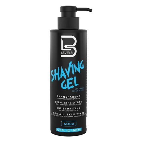 Level 3 Shaving Gel - Straight Razor Shave Gel - Non-Irritating - Refreshing Smell L3 - No Hot Towel Necessary - Level Three Razor Gel (Aqua) Shaving Routine, Shaving Gel, Straight Razor Shaving, Clean Shave, Razor Burns, Shave Gel, Shaving Razor, Straight Razor, Level 3