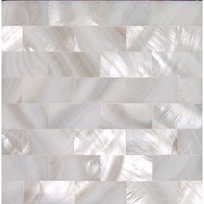 Matrix-Z 4" x 4" Authentic SeaShell Tile Seamless Brick Mosaic Insert in Un-Veined White Mother of Pearl Backsplash Herringbone, Backsplash For White Cabinets, Shell Mosaic Tile, Backsplash Bathroom Wall, Shell Tiles, Pearl Tile, Bullnose Tile, Tiles For Bathroom, Herringbone Backsplash