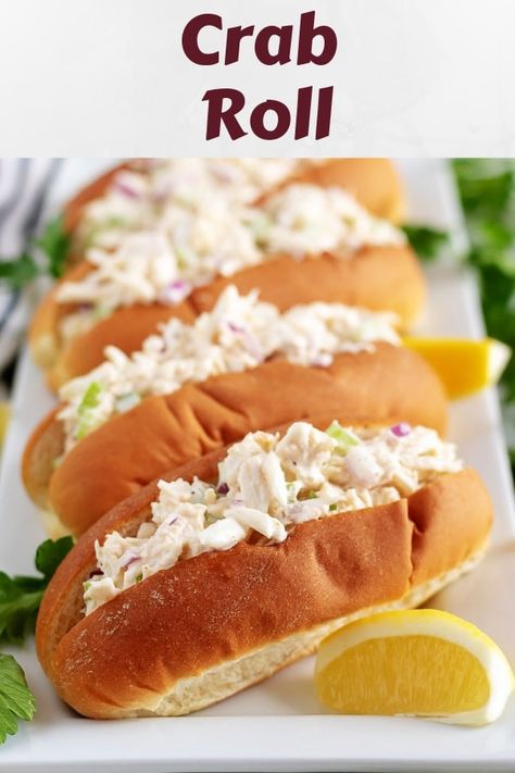 Bring the flavors of the coast to your kitchen with our quick crab roll recipe. A mouthwatering crab salad made with celery, onions, and our favorite seafood seasonings! #berlyskitchen Crabmeat Sandwich Recipes, Crab Meat Sandwich Recipes, Seafood Sandwich Recipes, Crab Rolls Sandwich, Crab Salad Sandwich Recipe, Crab Dinner Recipes, Crab Sandwich Recipe, Crabmeat Salad, Crab Sandwiches