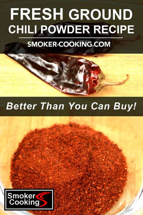 Homemade Chilli Powder Recipe, Homemade Chili Powder Recipe, Chili Powder Recipe Homemade, Chilli Powder Recipe, Season Mixes, Dry Peppers, Chili Powder Recipe, Homemade Chili Powder, Smoked Chili