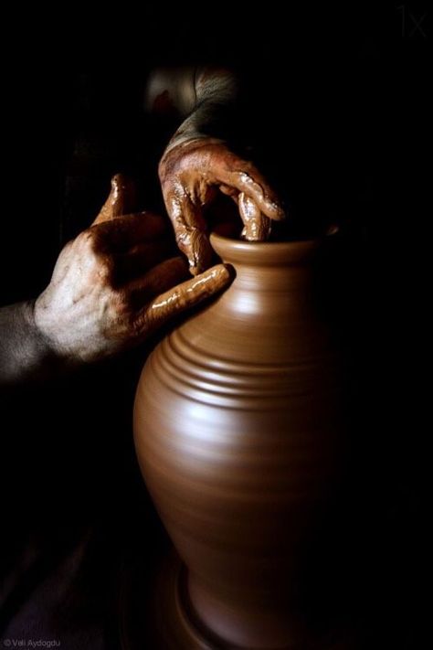 The flawless materials and ancient techniques that make Boca do Lobo unique. We invite you to take a look at our workshop and see for yourself. #behindthescenes #luxuryfurniture #exclusivedesign #craftsmanship #bocadoloboprojects #bocadolobo Ceramic Pottery, Chiaroscuro, Beautiful Scriptures, The Potter's Hand, Brown Aesthetic, Image Hd, Two Hands, Hands On, Black Backgrounds