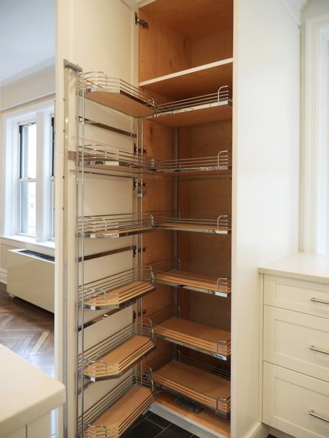 Pantry Options, Closet Organization Solutions, Ikea Kitchen Ideas, Manhattan Kitchen, Condo Design Ideas, Closet Under Stairs, Diy Custom Closet, Custom Closet Organization, Smart Closet