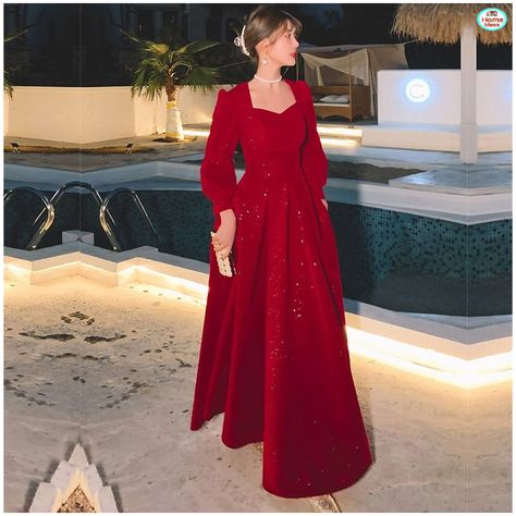 Modest Prom Dresses Muslim, Dresses Long Sleeve Elegant, Evening Dresses Long Sleeve, Women Evening Dresses, Evening Wedding Guest Dresses, Dress Muslim, Prom Dresses Modest, Long Sleeve Evening Dresses, Evening Dress Fashion