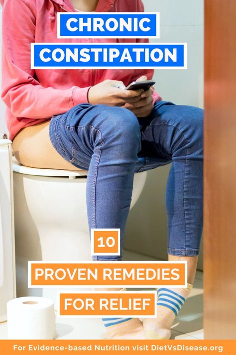 Chronic constipation is a common and uncomfortable complaint. It’s rarely dangerous and can often be prevented and treated at home with diet and lifestyle changes. This article explores ten research-backed methods of easing chronic constipation… all of which can be done yourself at home. | Chronic Constipation | Extreme Constipation, Constipation Diet, Ways To Relieve Constipation, Constipation Remedies, Snoring Remedies, Chronic Constipation, Prevent Constipation, How To Stop Snoring, Constipation Relief