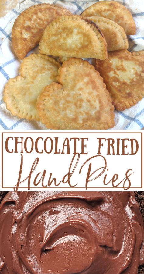 Pumpkin Fry Pies, Fried Pie Filling Recipe, Vanilla Custard Hand Pies, Easy Chocolate Fried Pies Recipe, Hand Pies Chocolate, Chocolate Hand Pies Baked, Fried Pie Dough Recipe Easy, Mini Fried Pies, Hand Pie Ideas